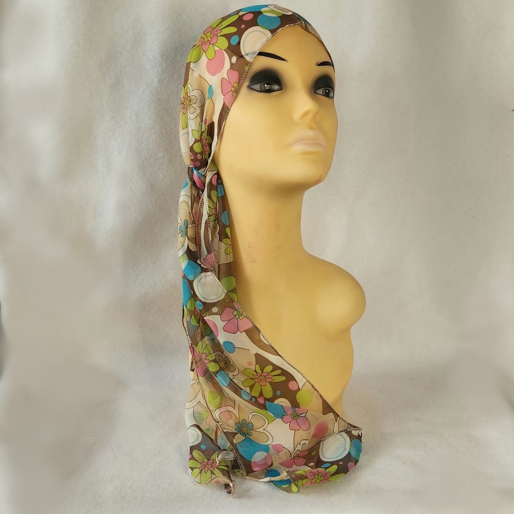Space Age Inc. Floral Georgette Print Scarf/Belt
